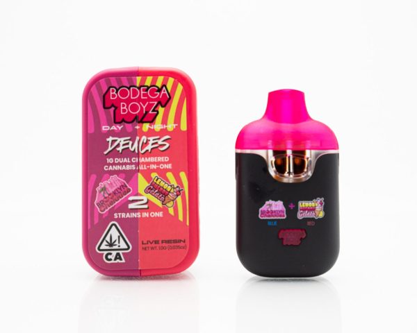 BODEGA BOYZ – DISPOSABLE RECHARGEABLE VAPE CART – DUAL CHAMBERED LIVE RESIN CART – 1G (1000MG)