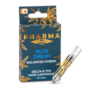 PharmaCBD Delta 8 THC Vape Cartridge – Blue Dream
